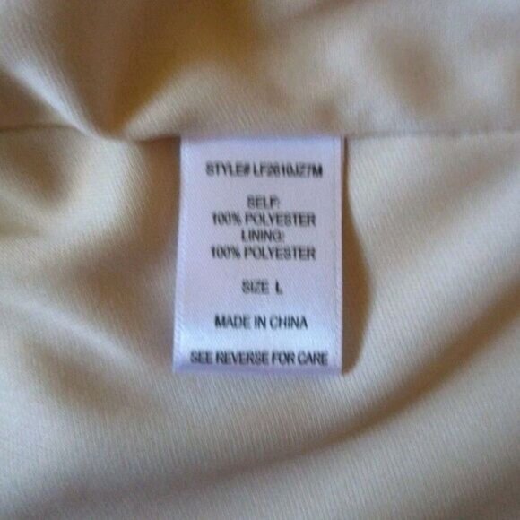 Ophelia Roe Women's Large Red Ivory Colorblock Sleeveless Shift Dress - Picture 10 of 11